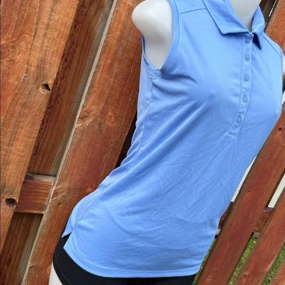 Nike Light Blue Sleeveless Polo Tank Top Size S - Picture 5 of 9